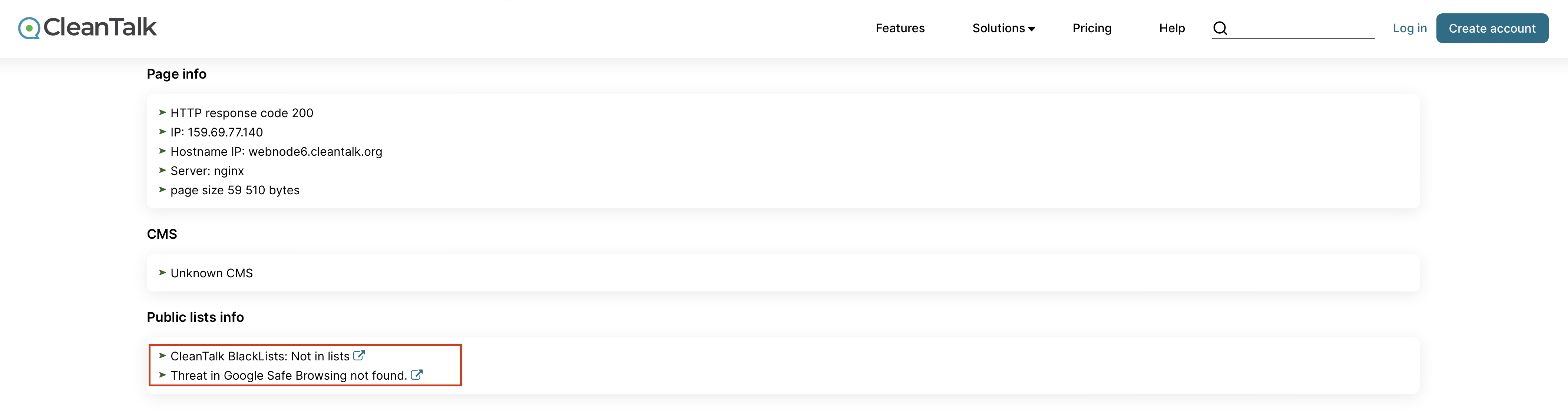 Scanning in public lists